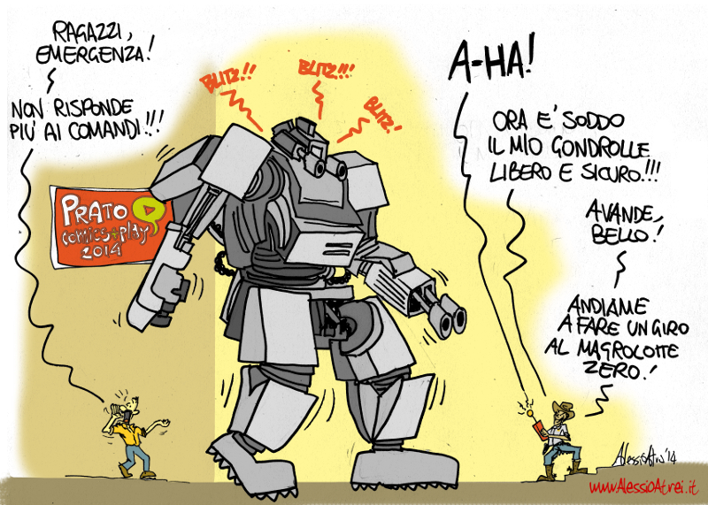 Prato comics+play Aldo milone robot revolution chinatown macrolotto zero